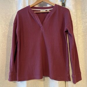L.L. Bean Waffle Knit Top